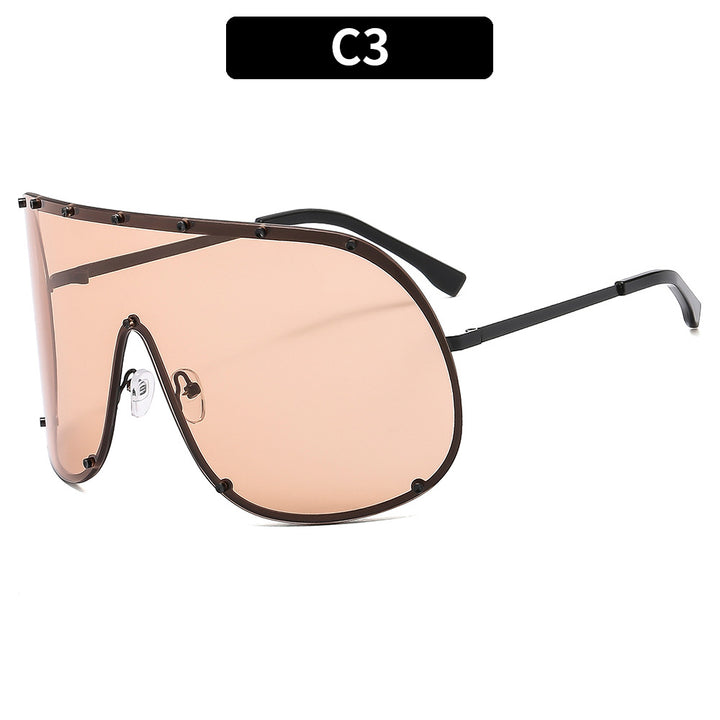 Oversized Shield Sunglasses Statement Style
