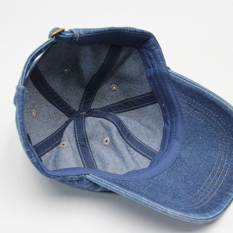 Women's Casual Adjustable Denim Baseball Cap Bowlift