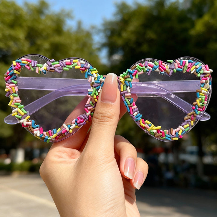 Fun and Colorful Heart-Shaped Sunglasses Bowlift