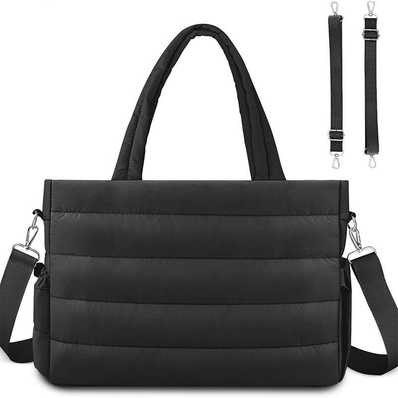 Padded shoulder bag with detachable shoulder strap Bowlift