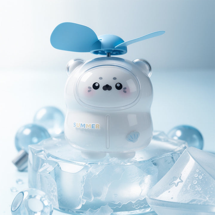 Ladies creative portable mini fan with cat motif Bowlift