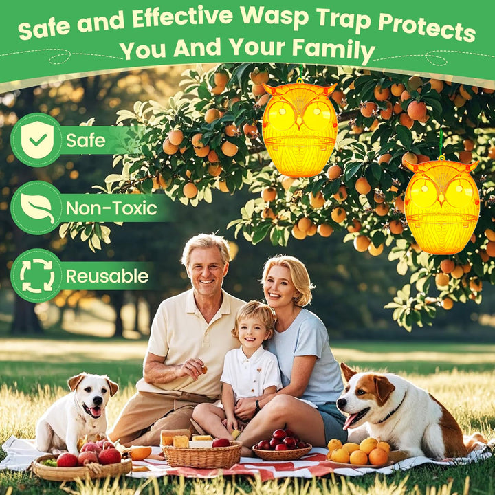 Decorative Insect Trap in Owl Design Bowlift