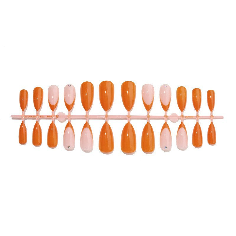 Stiletto Shape Press-On Nail Set with Decorative Elements Bowlift