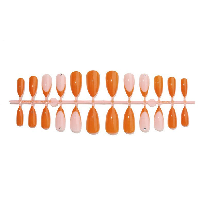 Stiletto Shape Press-On Nail Set with Decorative Elements Bowlift