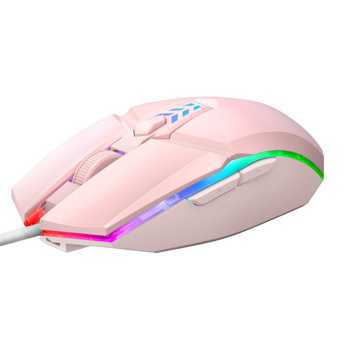 Gaming mouse with ergonomic design and RGB lighting Bowlift
