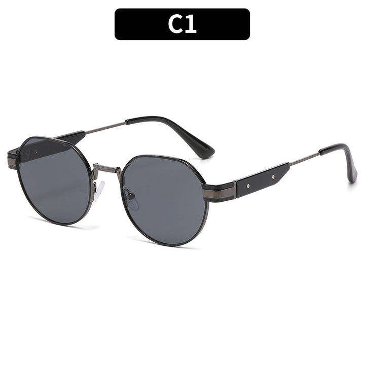 Modern Geometric Round Sunglasses