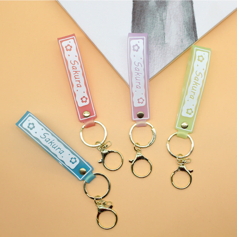 Unisex keychain with floral design Bowlift