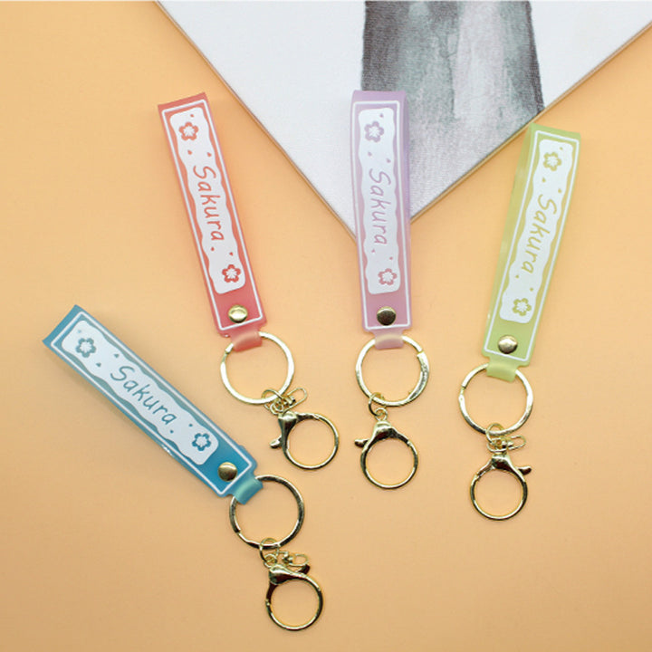 Unisex keychain with floral design Bowlift