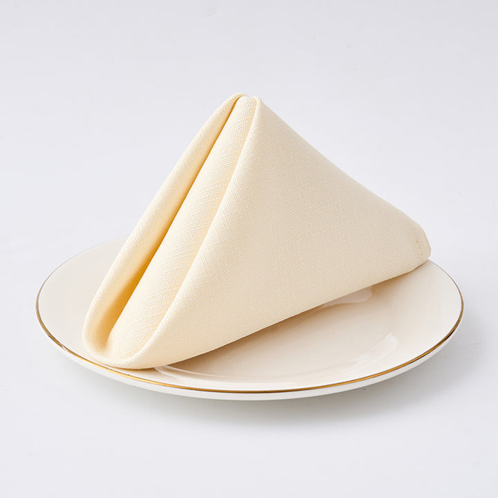 Premium Textured Linen-Blend Dinner Napkin With Hotel-Style Hem