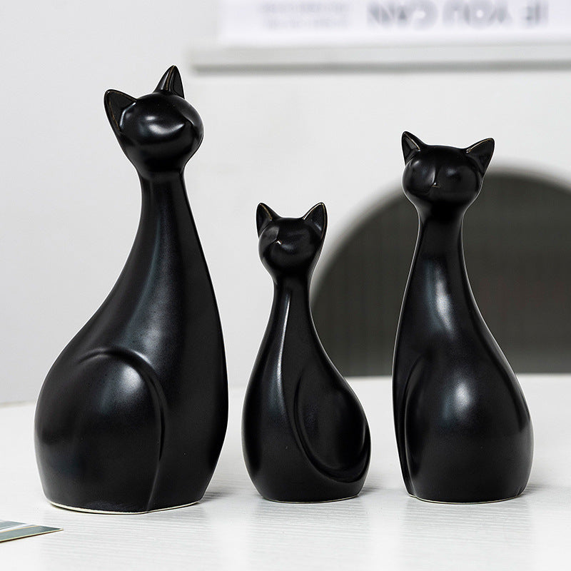 Decorative Ceramic Cat Bowlift