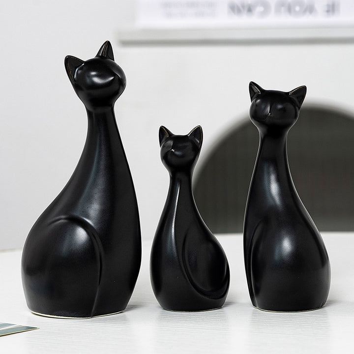 Decorative Ceramic Cat Bowlift