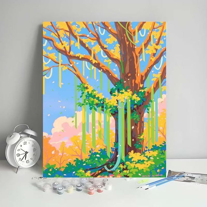 Outdoor Scenic Tree Art Canvas Kit Bowlift