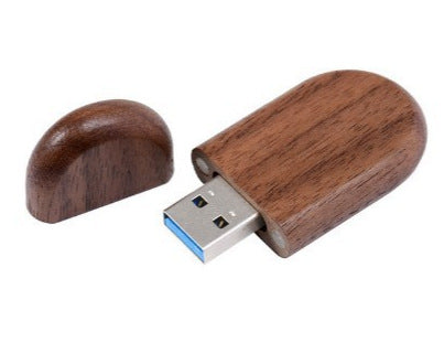 Eco-Conscious Bamboo USB Storage Drive Bowlift