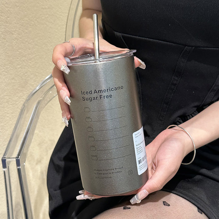 Women’s insulated mug with integrated straw and practical lid Bowlift
