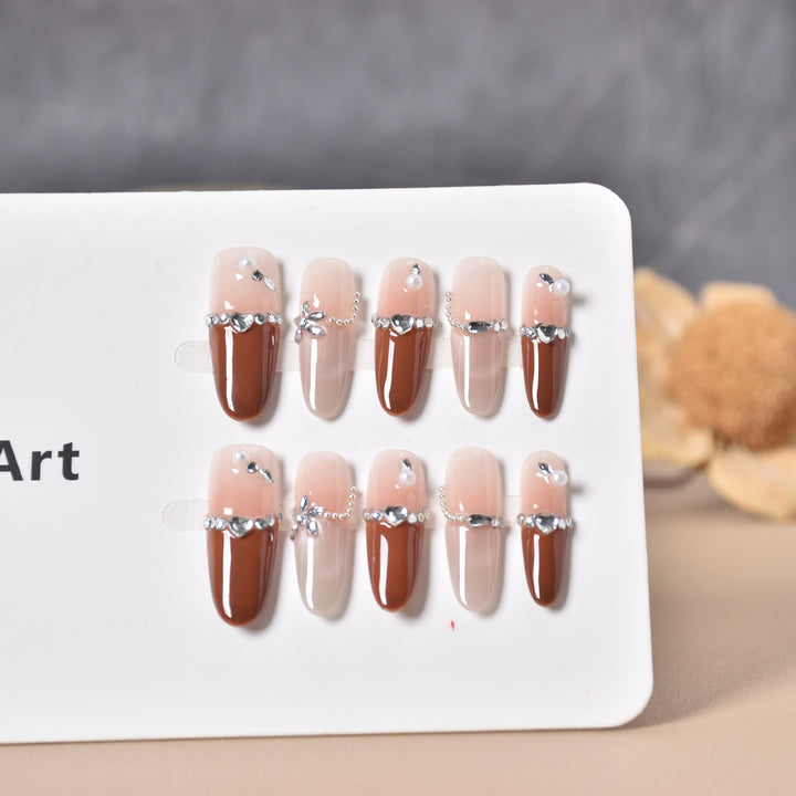 Decorative Animal Print Press-On Nail Set Bowlift