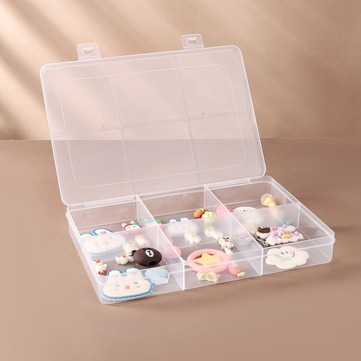 Multi-Compartment Transparent Organizer Box Bowlift