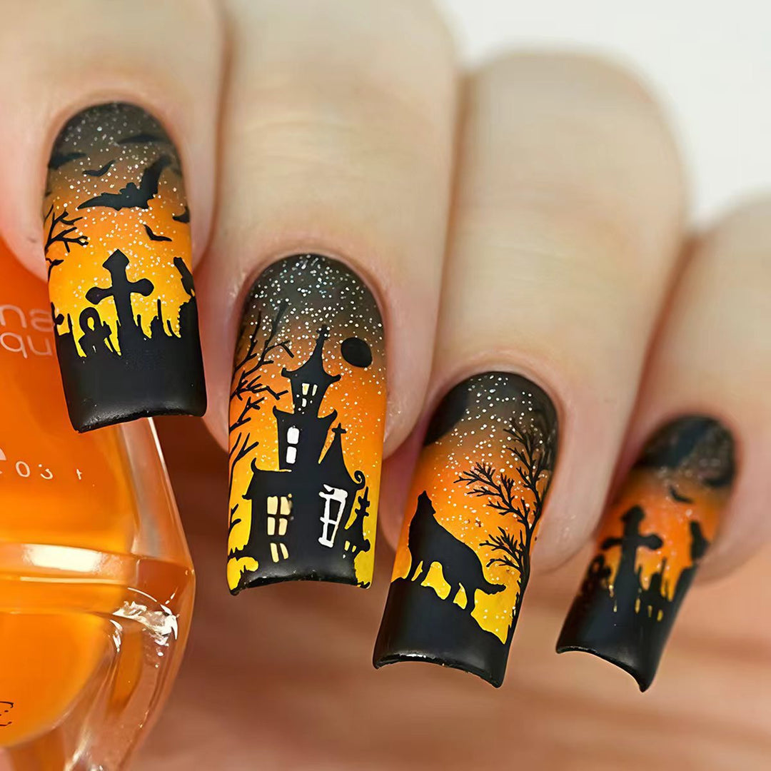 Halloween Themed Nail Art Bowlift
