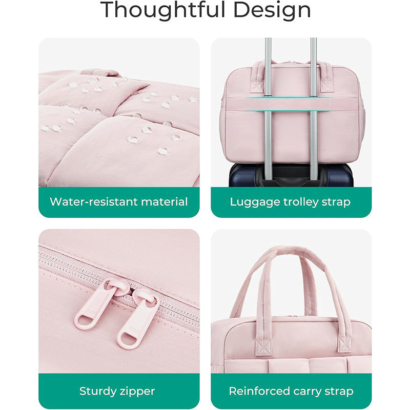Multifunctional Travel Bag with Padded Interior and Removable Shoulder Straps Bowlift