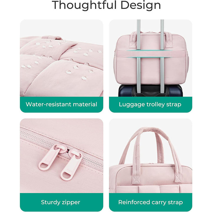 Multifunctional Travel Bag with Padded Interior and Removable Shoulder Straps Bowlift