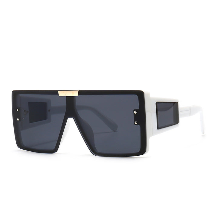 Women's stylish sunglasses in futuristic style with large frame Bowlift