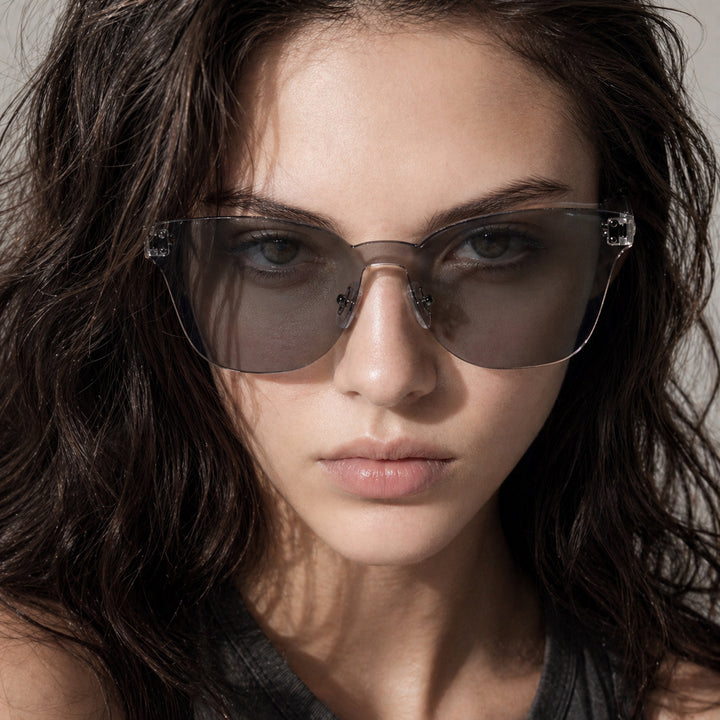 Women's Fashion Sunglasses with Unique Transparent Frame Bowlift