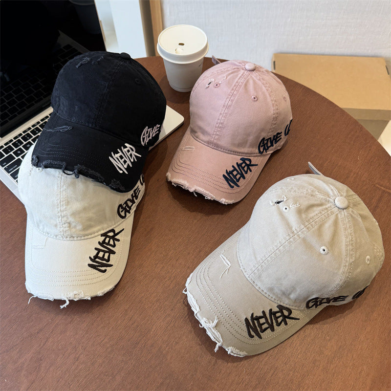 Unisex Distressed Graphic Baseball Cap Bowlift