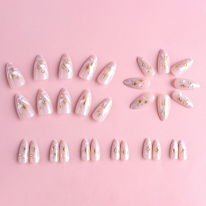 Decorative Nail Art Set with Luxury Metallic Accents Bowlift