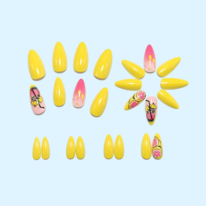 Creative nail art design with fruit motifs Bowlift