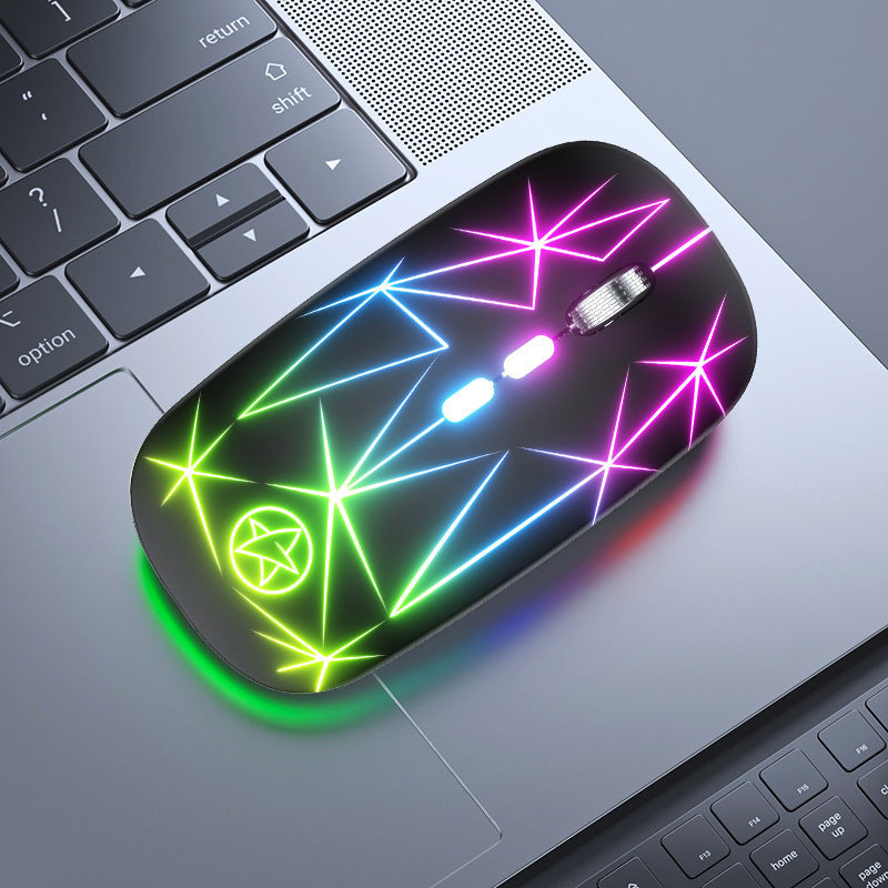 Bluetooth Gaming Mouse with Dual Mode and RGB Lighting Bowlift