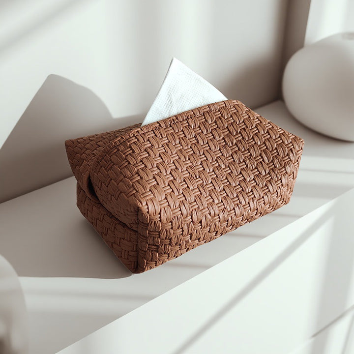 Woven Tissue Box Cover Bowlift