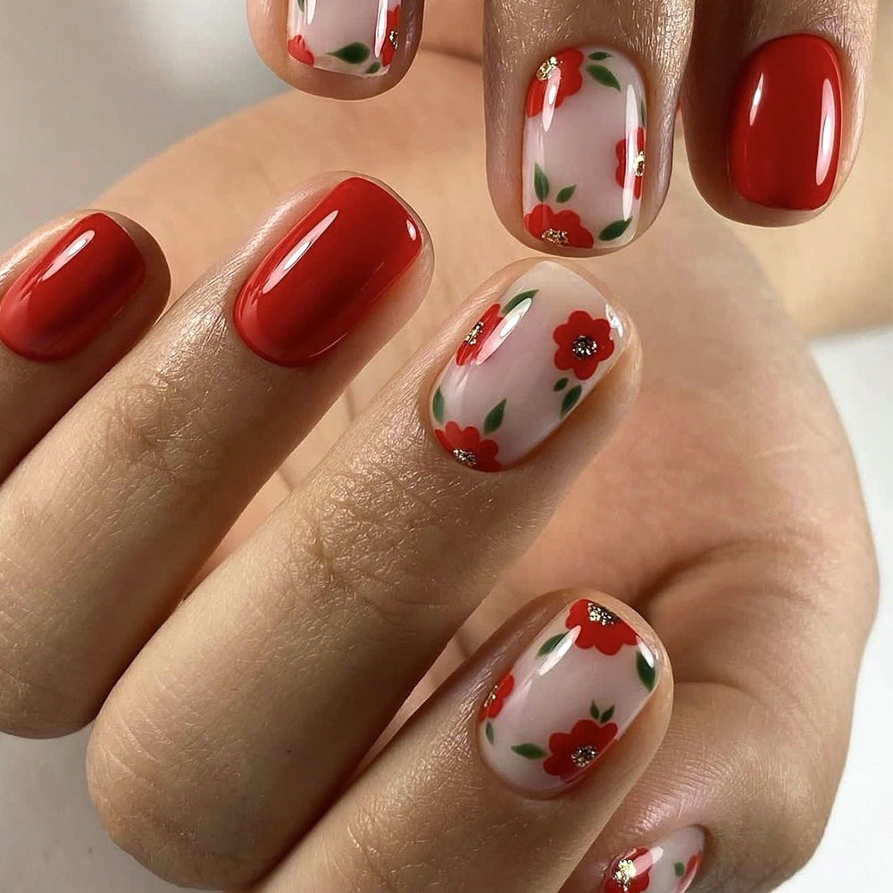 Floral Gel Nail Art Set Bowlift