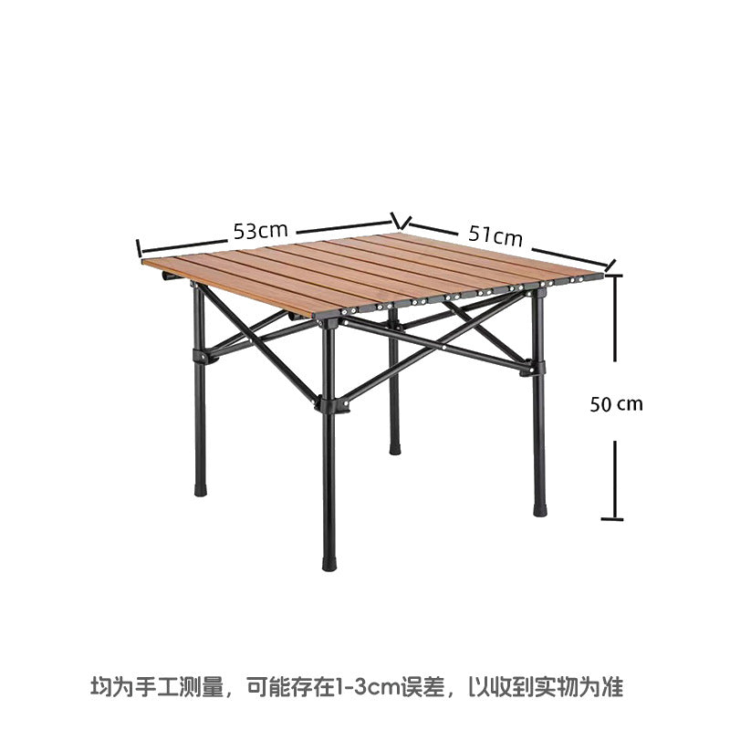 Folding Table With Sturdy Wooden Top Bowlift