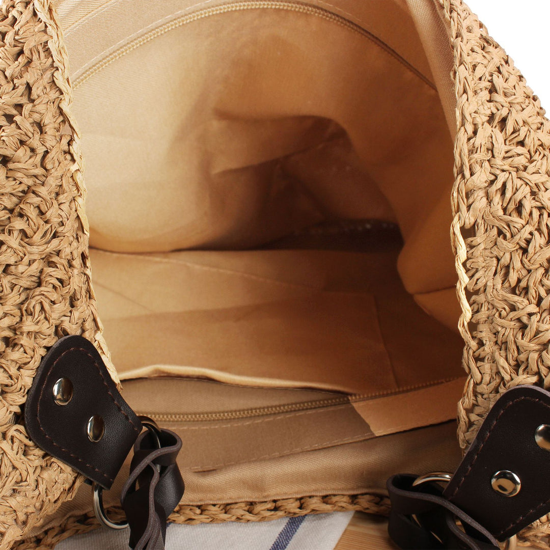 Hobo Handbag Made of Natural Material Bowlift