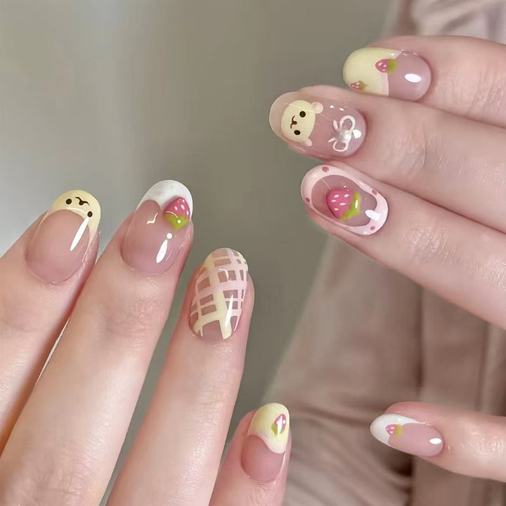 Elegant Nail Art Press-On Nails Bowlift