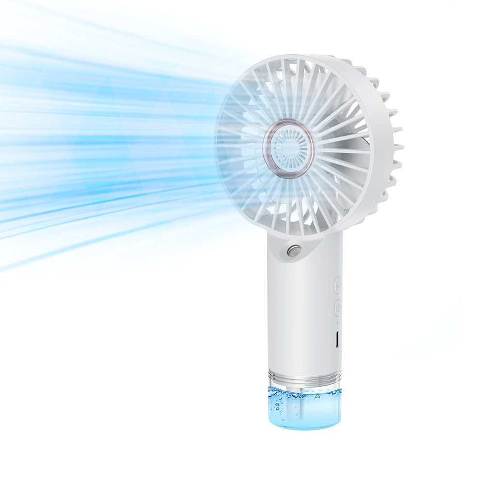 Ladies Portable Mini Fan with Water Mist Sprayer Bowlift