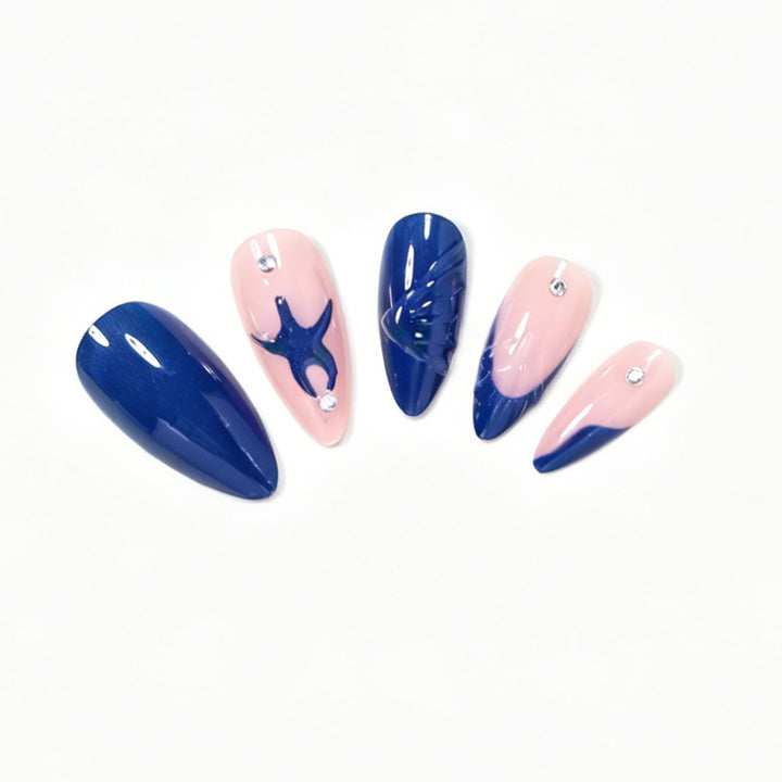 Artistic Ocean-Inspired Nail Art Set Bowlift