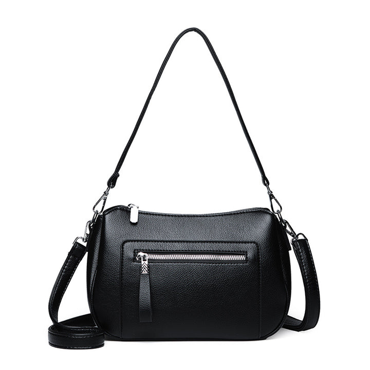 Casual Leather Crossbody Bag Bowlift
