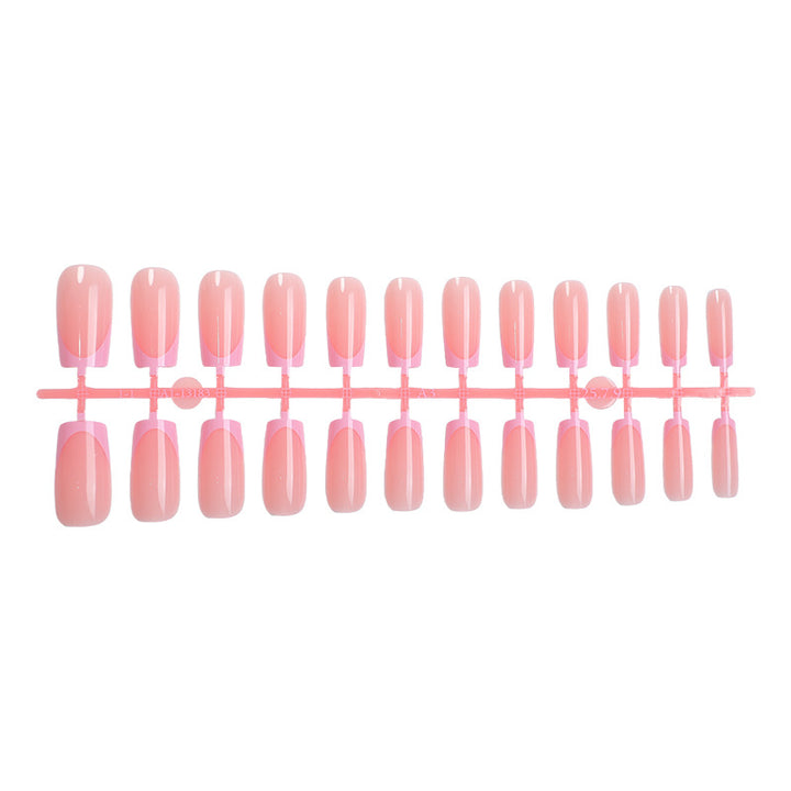 Artificial nail set with French tips Bowlift