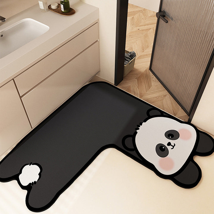 Fun-Filled Cartoon-Themed Bath Mat Bowlift