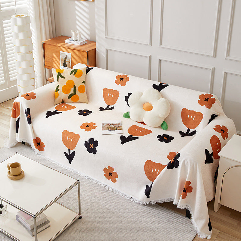 Floral Pattern Throw Blanket