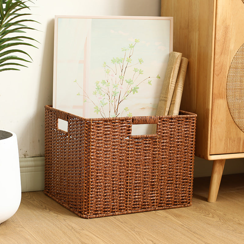 Natural Woven Storage Bin Bowlift