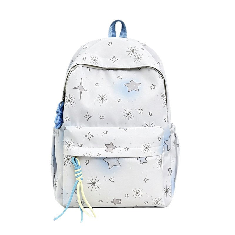 Starry Print Backpack Bowlift