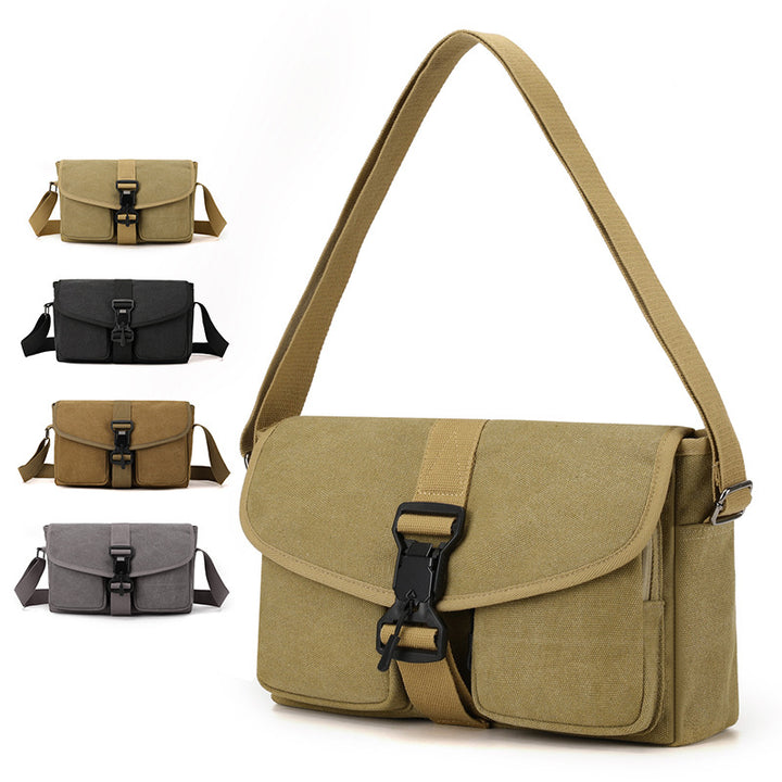 Versatile Canvas Crossbody Bag Bowlift