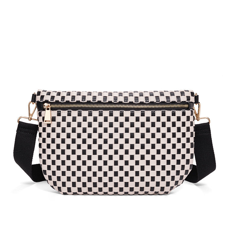 Stylish Woven Crossbody Bag Bowlift