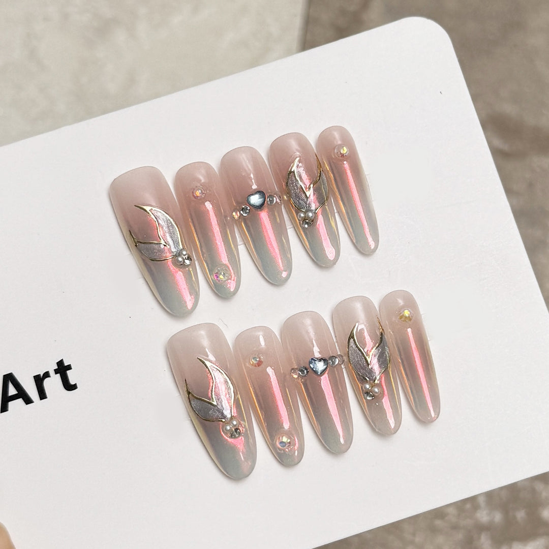 Decorative Animal Print Press-On Nail Set Bowlift