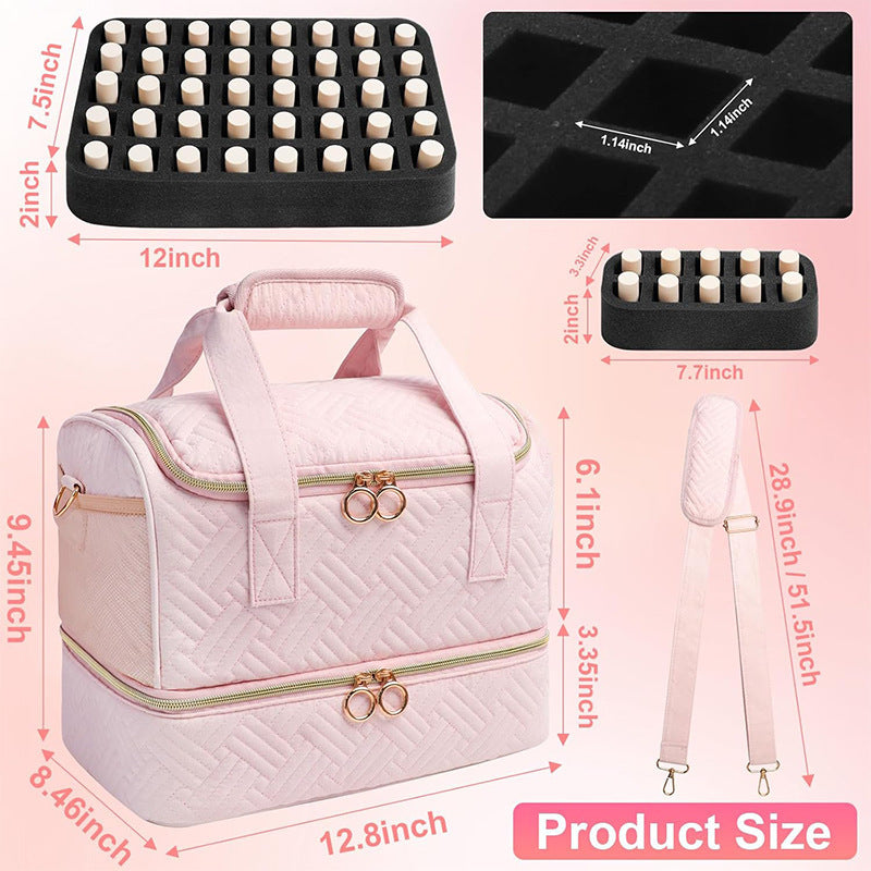 Multifunctional Cosmetic Organizer Bag with Removable Compartments Bowlift