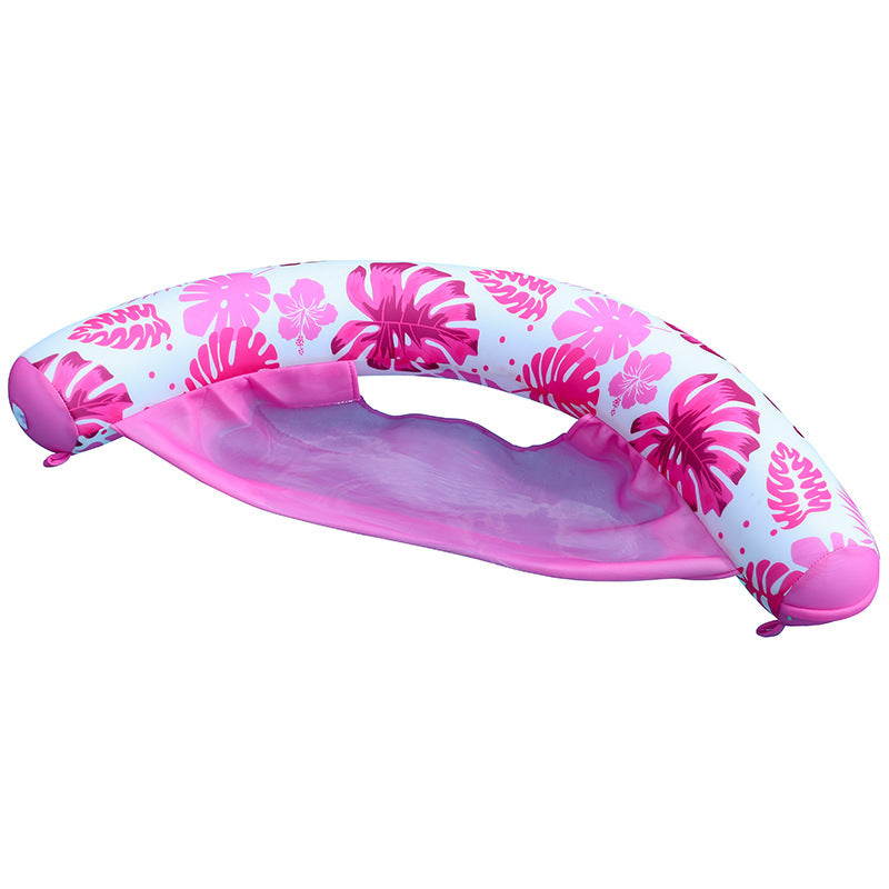 Women's Inflatable Swimming Lounge with Net Support Bowlift