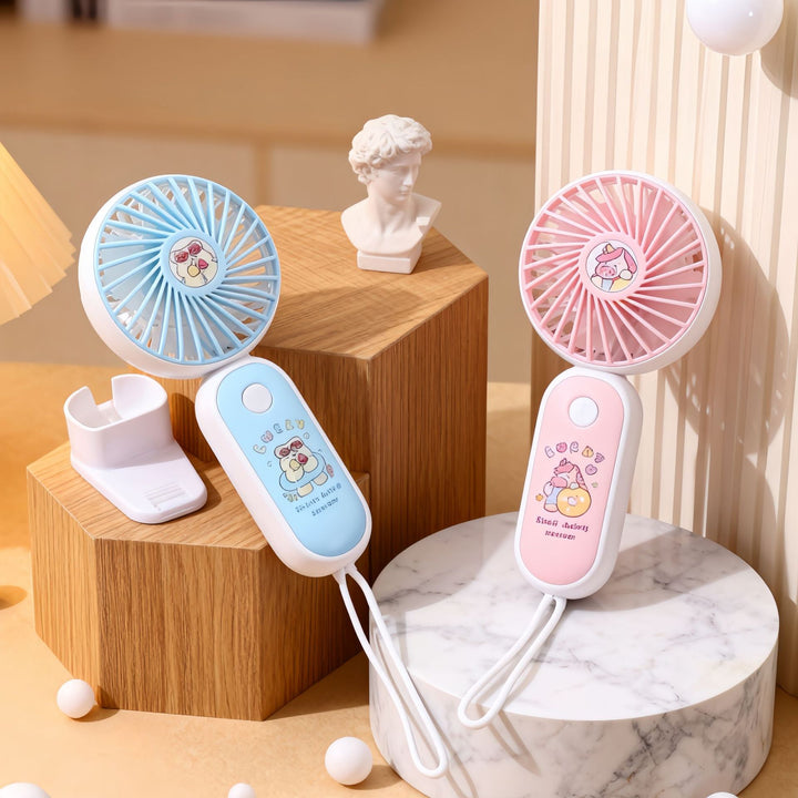 Women Portable Handheld Fan with Cute Design Bowlift