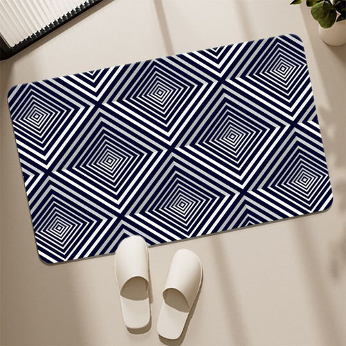 Geometric Pattern Bath Mat