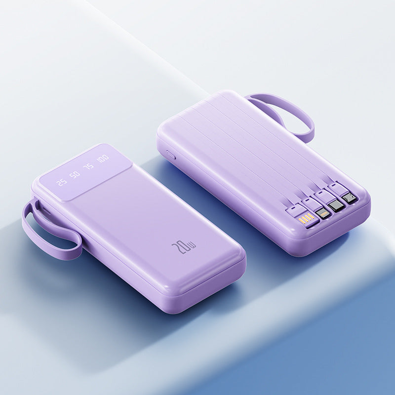Portable fast charging power bank with LED display Bowlift